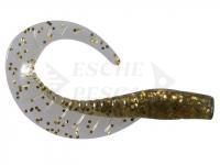 Esche siliconich Dragon Maggot 5cm Brown - gold glitter