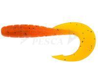 Esche siliconich Fishup Mighty Grub 4.5ich | 120mm - Orange Pumpkin / Black