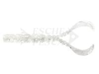 Esche Mustad AJI Worm Chiki-Chiki 1.7" 4.3cm - Clear Silver Glitter