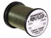 Semperfli Classic Waxed Thread 12/0 240 Yards - Olive Dun