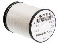 Thread Semperfli Nano Silk 200D 3/0 Big Game 100m 109yds - White