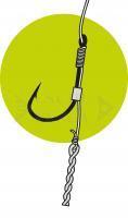 Hooks with leaders Owner Method Feeder FD61 Spear #8 0.22mm