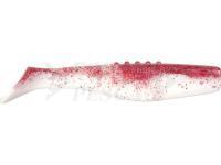 Esche siliconich Dragon Phantail Pro 6cm - White/Clear | Red Glitter