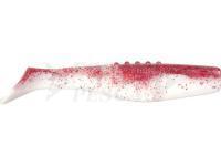 Esche siliconich Dragon Phantail Pro 6cm - White/Clear | Red Glitter