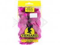 Piume Veniard Grey English Partridge Neck - Fl Pink