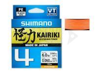 Fili Trecciati Shimano Kairiki 4 | Hi-Vis Orange 150m 0.23mm