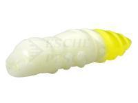 Soft bait FishUp Pupa Cheese Trout Series 1.2 inch | 32mm - 131 White / Hot Chartreuse