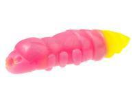 Soft bait FishUp Pupa Cheese Trout Series 1.5 inch | 38mm - 133 Bubble Gum / Hot Chartreuse