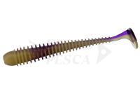 Soft Bait Flagman Mystic Fish 3 inch | 75mm - Violet/Lime Chartreuse