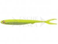 Esca Siliconich Fox Rage Slick Finesse Super Soft 11cm 4.25in - UV Chartreuse Ayu