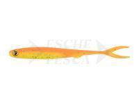 Esca Siliconich Fox Rage Slick Finesse Super Soft 11cm 4.25in - UV Orange Chartreuse