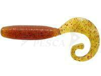 Soft Bait Reins Fat G-Tail Grub 3 inch - 566 Motor Oil Red Flake