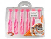 Esca Siliconicha Reins Fat Rockvibe Shad 4 inch - B30 Clear Pink
