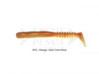 Soft Bait Reins Rockvibe Shad 2 inch - B76 Chika Orange / Glow Chart Silver