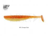 Soft Bait Reins S-Cape Shad 3.5 inch - B76 Chika Orange / Glow Chart Silver