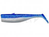 Esca Siliconicha Savage Minnow Weedless Tail 10cm 10g 5pcs - Blue Pearl Silver