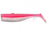 Esca Siliconicha Savage Minnow Weedless Tail 10cm 10g 5pcs - Pink Pearl Silver