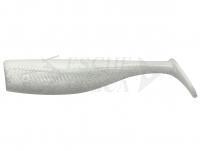 Esca Siliconicha Savage Minnow Weedless Tail 10cm 10g 5pcs - White Pearl Silver
