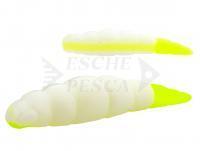 Soft bait Yochu Cheese Trout Series 1.7 inch | 43mm - 131 White / Hot Chartreuse