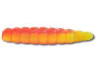 Quantum Soft Baits Magic Trout B-Maggot 25mm - Garlic | Orange-yellow