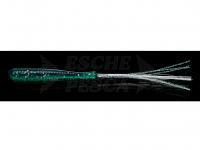 Esche Siliconiche Fish Arrow Flasher Worm SW 1 inch 25.4mm - #09 Kabura Green