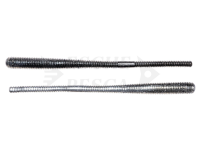 Esche Live Target Finesse Tail Worm 11.4cm - Black/Silver