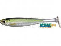 Esche Live Target Slow-Roll Shiner Paddle Tail 12.5cm - Silver/Green