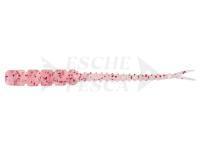 Esche Mustad AJI Worm Bachi-Bachi 2" 5cm - Clear Red Glitter