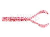 Esche Mustad AJI Worm Chiki-Chiki 1.7" 4.3cm - Clear Red Glitter