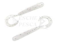 Esche Siliconiche Noike Ring curly 3inch 76mm - #48 Clear White Wakasagi
