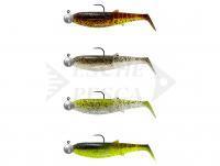 Esche Siliconiche Savage Gear Cannibal Shad Mix 10cm 9G+10G #3/0 | 4+4PCS - Clear Water Mix: Holo Baitfish, Motor Oil UV, Ice Minnow, Chartreuse Pumpkin