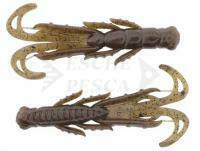 Esche X Zone Lures Scented Stealth Creature 2.75" 7cm - Green Pumpkin Black Flake