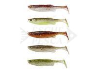 Esche Siliconiche Savage Gear Fat Minnow T-Tail 10.5cm 11g 5pcs - Clearwater Mix