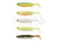 Esche Siliconiche Savage Gear Fat Minnow T-Tail 10.5cm 11g 5pcs - Darkwater Mix