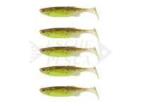 Esche Siliconiche Savage Gear Fat Minnow T-Tail 13cm 20g 5pcs - Green Pearl Yellow