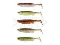 Esche Siliconiche Savage Gear Fat Minnow T-Tail 9cm 7g 5pcs - Clearwater Mix