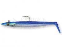 Esche Siliconiche Savage Gear Sandeel V2 Big Game 21.5cm 140g #8/0 2+1pcs - Blue Peart Silver