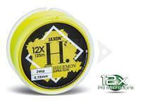 Braided line Jaxon Hegemon Supra 12X Fluo Yellow 125m 0.18mm 24kg