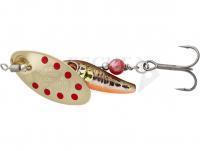 Esca Savage Gear Sticklebait Spinner #1 4.5g - Minnow Gold Red