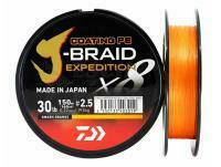 Trecciato Daiwa J-Braid Expedition x8E Smash Orange 150m - 0.22mm