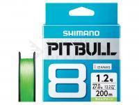 Filo Trecciato Shimano Pitbull PE 8 Lime Green 150m #1.2