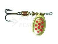 Cucchiaino rotante Mepps Aglia Decorees Gold/Red dots - no. 4