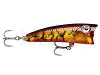 Popper Esca Rapala Ultra Light Pop 4cm - Glass Amber Tiger UV