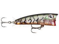 Popper Esca Rapala Ultra Light Pop 4cm - Glass Lucent Tiger UV
