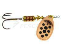 Cucchiaino rotante Mepps Aglia Decorees Copper / Black Dots - #4 | 9g