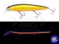 Esca dura Nories Laydown Minnow MID 110 - 112mm 18g BR-175M Mat Trad Black Gold