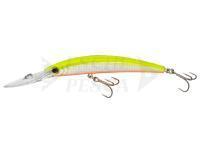 Hard Lure Yo-zuri Crystal Minnow Deep Diver 110mm 16g | 4-3/8 inch 9/16 oz - Chartreuse (R1135-HCL)