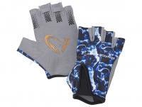 Guanti Savage Gear Marine Half Glove Sea Blue - L