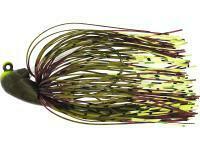 Esca Westin Slide Up Rubber Jig Tungsten #2/0 7g - Green Pumpkin/Chartreuse