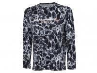Savage Gear Night UV Long Sleeve T-Shirt Black Waterprint - XL
